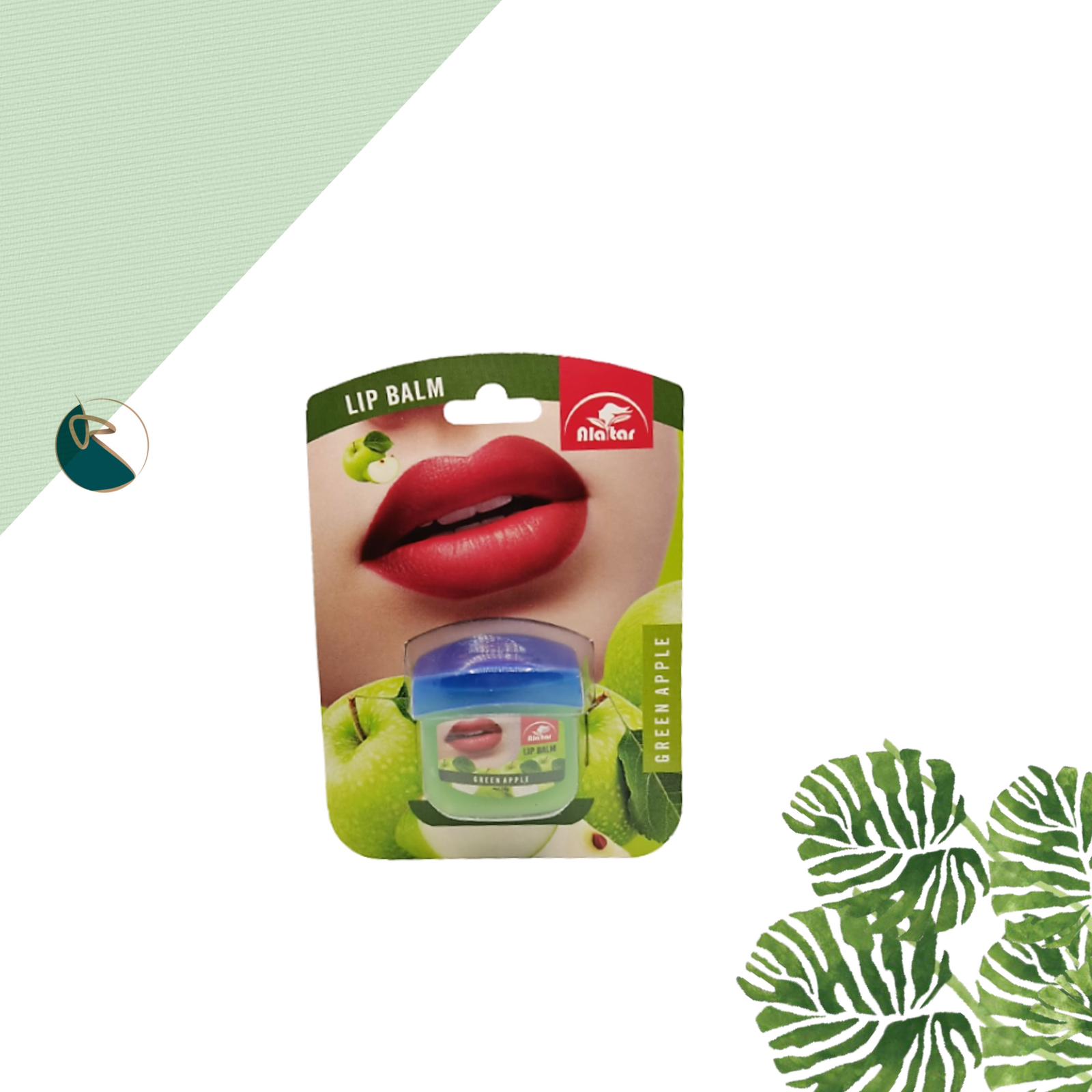 Alatar Lip Balm Green Apple Jar 10Gr